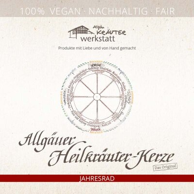 Heilkr&auml;uterkerzen Jahresrad &ndash; Kerzen...