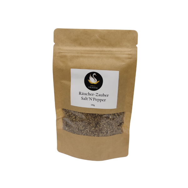 Räucher-Zauber Salt’n’Pepper Bio – Rauchsalz mit Malabar Pfeffer | Goldmarie’s Salzoase