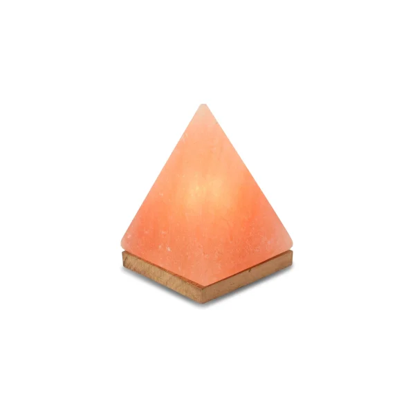 Salzkristalllampe in Pyramidenform