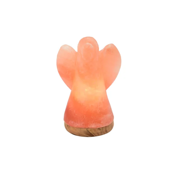 Salzkristall Engel Lampe Rosa