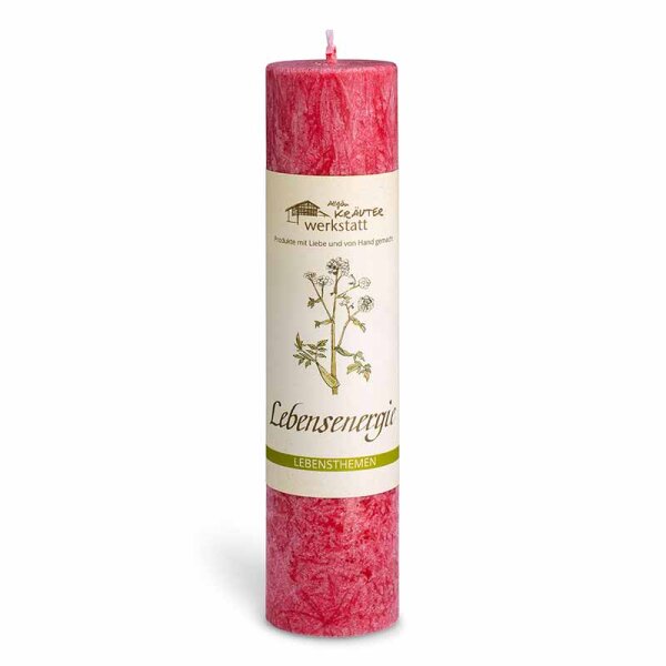 Allgäuer Heilkräuterkerze Lebensenergie – Kraft, Vitalität & neue Energie