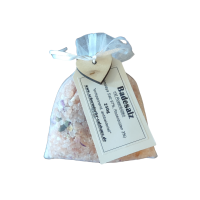 Himalaya Badesalz mit Rosenblüten – Natursteinsalz 250g