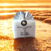 Indische Sonnenflocken Natur 100 g – Mildes Finishsalz