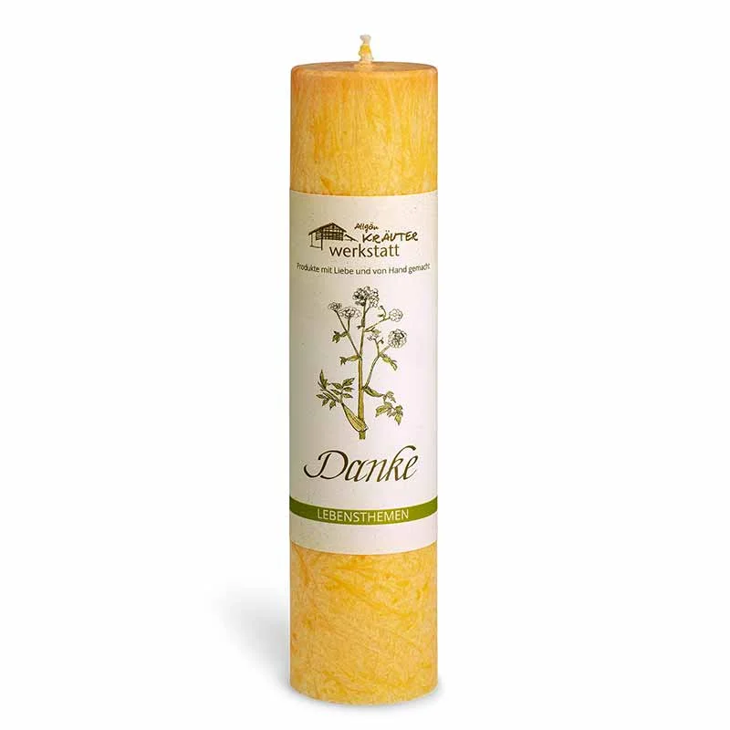 Allgäuer Heilkräuterkerze Danke