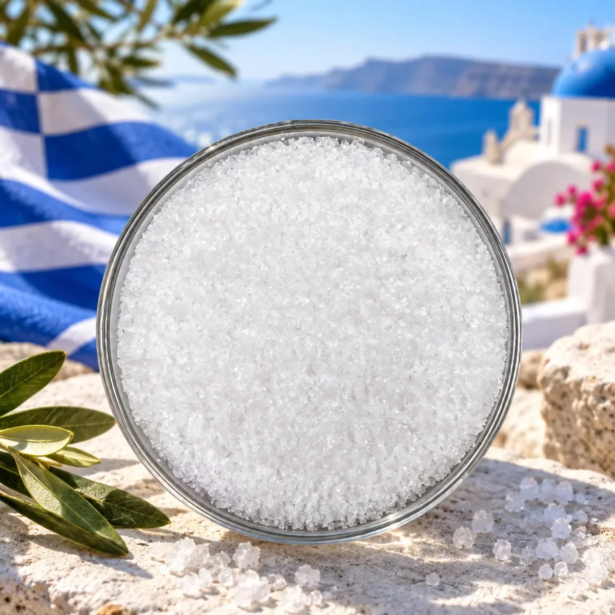 Fleur de Sel aus Griechenland von Kornkristall – feines Meersalz als Finish-Salz