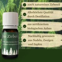 Zirbenöl 10ml Bio zertifiziert und 100% naturrein