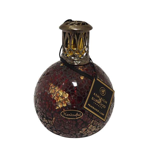 Ashleigh & Burwood Duftlampe Rot Gold Mosaik – „Crimson Gold Glow“ Aroma Lampe