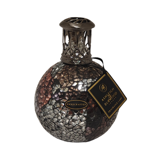 Ashleigh & Burwood Duftlampe Silber Bronze Mosaik – „Smoky Metallic Glow“ Aroma Lampe