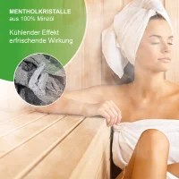 JOILS Sauna Mentholkristalle – 100% naturreines Minzöl für Sauna Aufguss