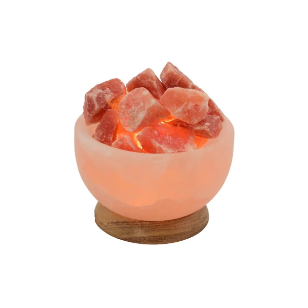 Runde Salzkristallschale – Warm Glow Bowl